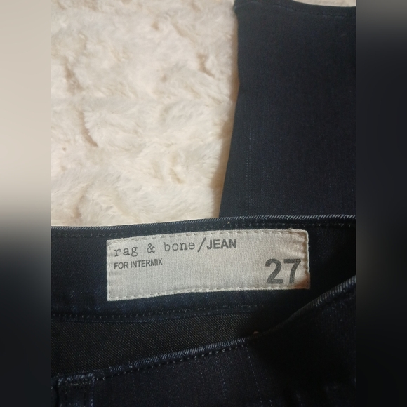 Rag & Bone Jeans 27 Cate Mid Rise Ankle Zip Skinny Midnight Blue - Picture 5 of 11